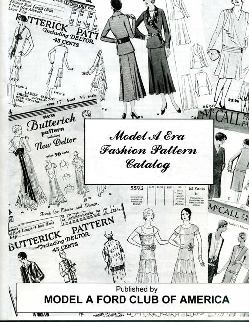 Model A Era Fashion Pattern Catalog